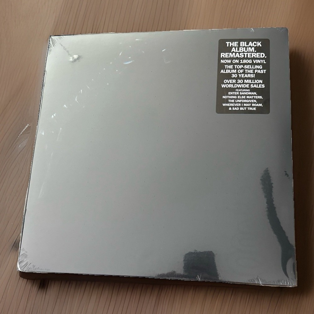 Metallica Metallica (The Black Album) Remastered 180g Vinyl LP Blackened
